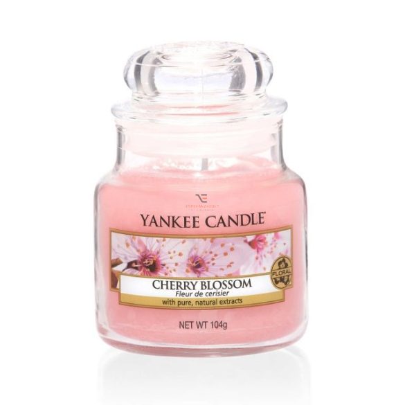 Kis illatgyertya üvegben Cherry Blossom Yankee
