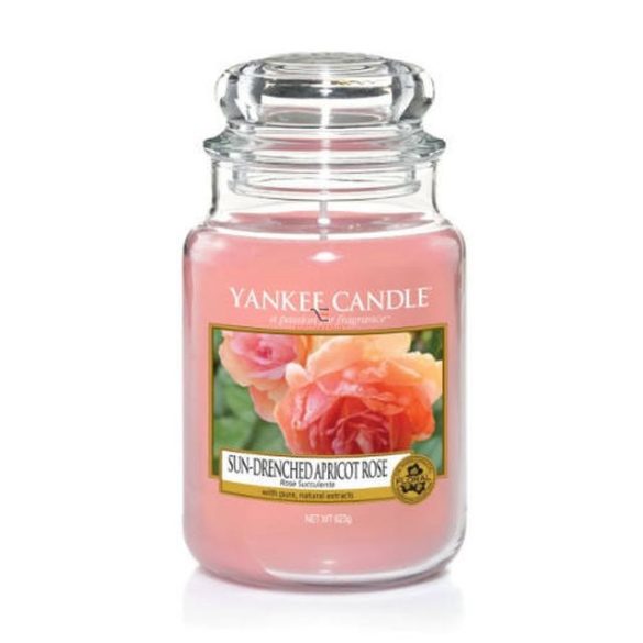 Nagy illatgyertya üvegben Sun-drenched Apricot Rose Yankee