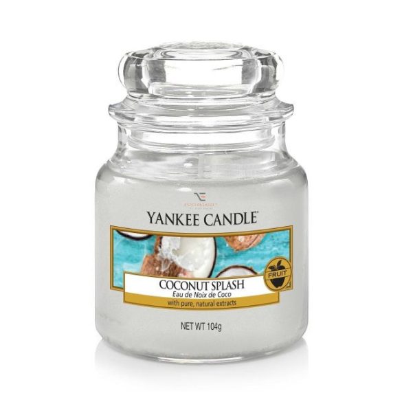Kis illatgyertya üvegben Coconut Splash Yankee