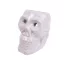 Prémium Halloweeni koponya gyertyatartó, illatolaj párologtató 12x9 cm fehér
