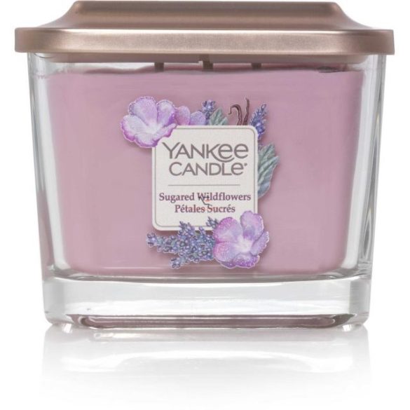 Közepes illatgyertya üvegben Sugared Wildflowers Yankee