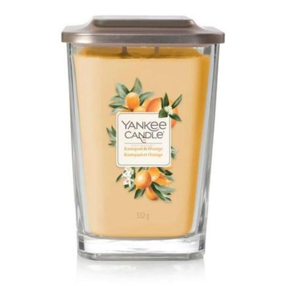 Nagy illatgyertya üvegben Kumquat & Orange Yankee