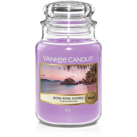 Nagy illatgyertya üvegben Bora Bora Shores Yankee