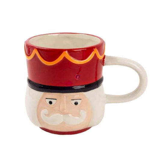 Kézműves Karácsonyi 3d bögre diótörő, ajándékkal 4,8 dl