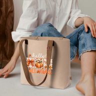 Prémium Őszi Táska "Pumpkin leaves" 42x30 cm