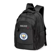   Prémium Manchester city Iskolatáska személyre szabható, egyedi névvel, "Haaland" Fekete