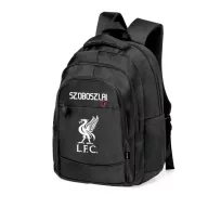   Prémium Liverpool Iskolatáska személyre szabható, egyedi névvel, "Szoboszlai" Fekete-Fehér