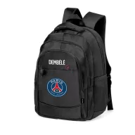   Prémium PSG Iskolatáska személyre szabható, egyedi névvel, Fekete