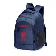   Prémium Liverpool Iskolatáska személyre szabható, egyedi névvel, "Szoboszlai" Sötét kék-Piros