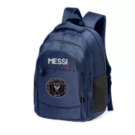   Prémium INER MIAMI Iskolatáska személyre szabható, egyedi névvel, "MESSI" Sötét kék