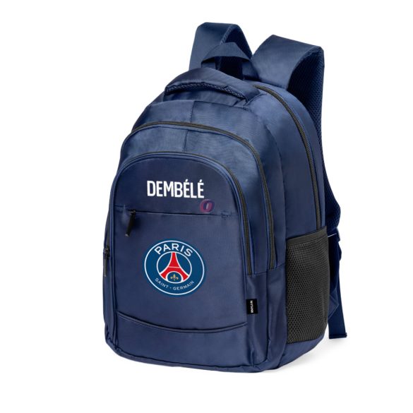 Prémium PSG Iskolatáska személyre szabható, egyedi névvel, Sötét kék