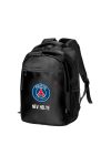 Paris Saint-Germain Iskolatáska, személyre szabható egyedi névvel, Fekete