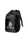Real Madrid Iskolatáska, személyre szabható egyedi névvel, Fekete
