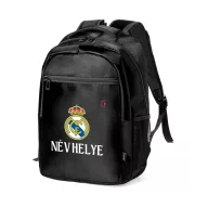   Real Madrid Iskolatáska, személyre szabható egyedi névvel, Fekete