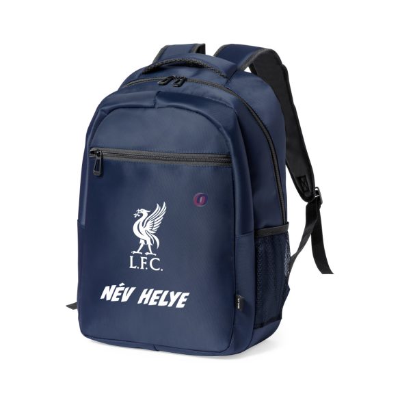 Liverpool Iskolatáska, személyre szabható egyedi névvel, Sötétkék