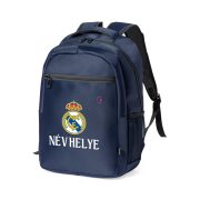   Real Madrid Iskolatáska, személyre szabható egyedi névvel, Sötétkék