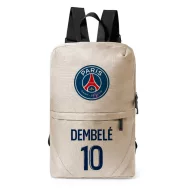   PSG hátizsák személyre szabható egyedi névvel és számmal Bézs "DEMBELÉ"