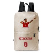  Szoboszlai hátizsák személyre szabható egyedi névvel és számmal Bézs