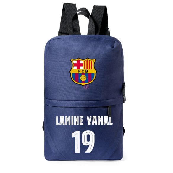 Barcelona hátizsák személyre szabható egyedi névvel és számmal sötétkék