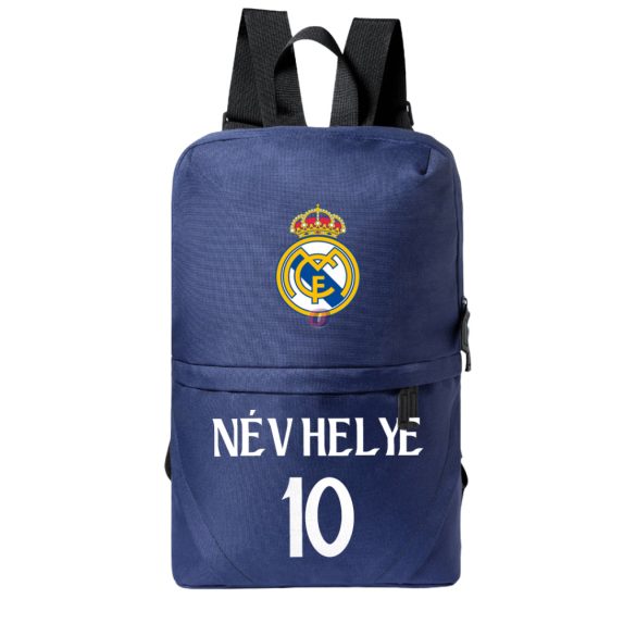 Real Madrid hátizsák személyre szabható egyedi névvel és számmal sötétkék