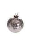 Gömb 10cm ezüst Karácsonyfa gömb