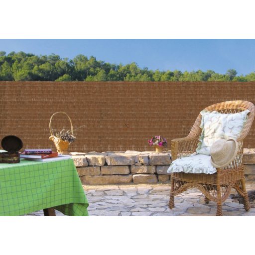 Belátásgátó szintetikus pálmaháncs 1x3m barna 100% belátásgátlás