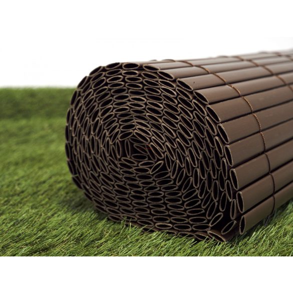 Prémium Műnád kerítés 2x3m barna ovális profilú