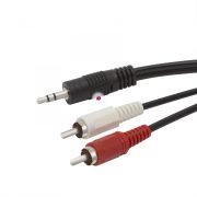RCA / JACK kábel 2 x RCA dugó 3,5 mm JACK dugó 3,0 m