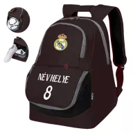   Real Madrid Sport táska, hátizsák személyre szabható egyedi névvel és számmal Fekete