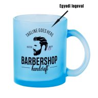 Prémium logózott, fényképes üveg bögre, egyedi grafikával 350 ml Kék   Prémium logózott, fényképes üveg bögre, egyedi grafikával 350 ml Kék