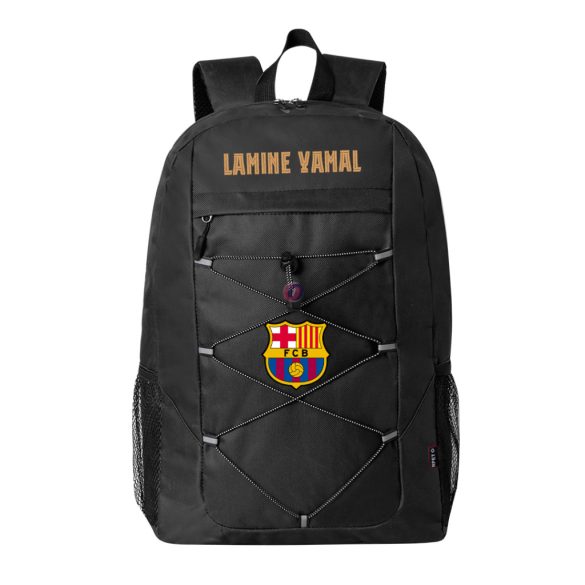 BARCA hátizsák személyre szabható egyedi névvel "LAMINE YAMAL" Fekete