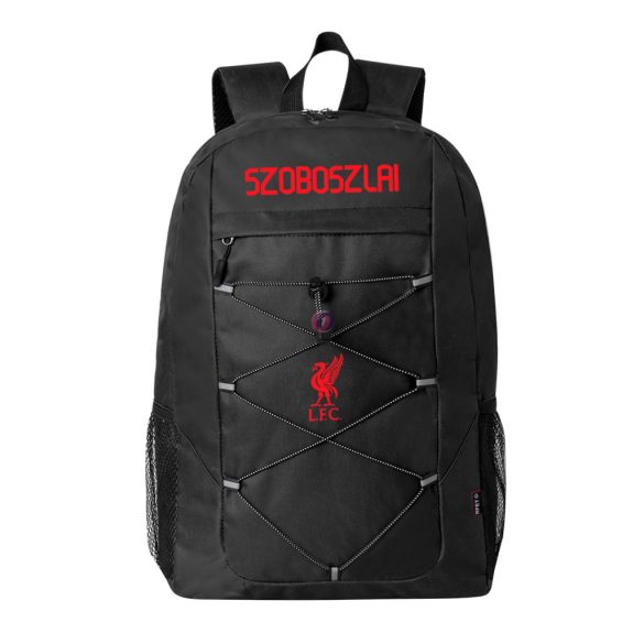 Liverpool LFC hátizsák személyre szabható egyedi névvel "Szoboszlai" Fekete