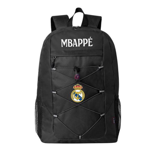 Real Madrid hátizsák személyre szabható egyedi névvel "MBAPPÉ" Fekete