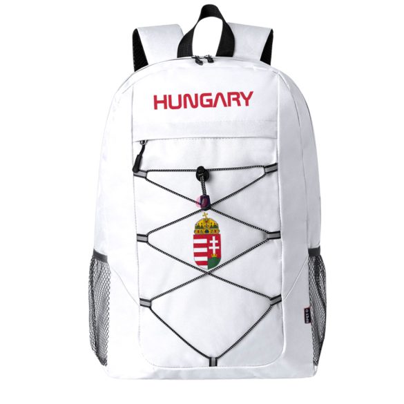 Hungary hátizsák személyre szabható egyedi névvel Fehér