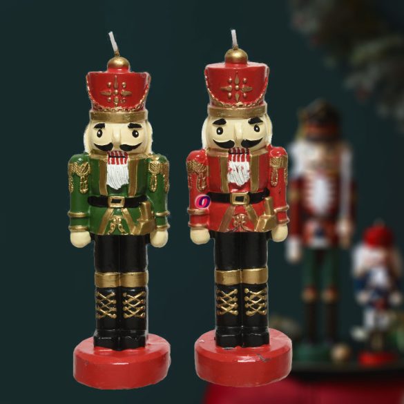Luxury Diótörő gyertya 20 cm 2 féle választható kivitelben