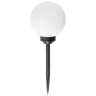   Napelemes lámpa gömb búrával 20cm átmérő leszúrható 4 LED DECOnline
