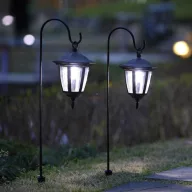 Szolár kerti kandeláber lámpa,  70 cm leszúrható
