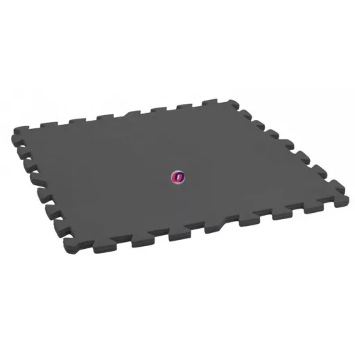 Medence alátét szivacs, polyfoam puzzle 50x50 cm, 4mm, 9 db-os szett szürke