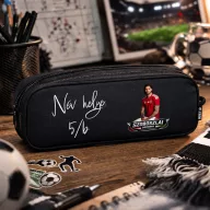   Szoboszlai tolltartó, személyre szabható névvel, osztállyal "2026" Fekete