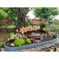   10 db kő hatású ágyásszegély kerítés "Stone" 2,5 m PRO GARDEN