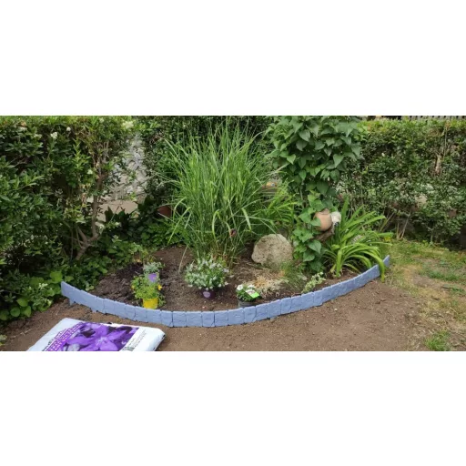10 db kő hatású ágyásszegély kerítés "Stone" 2,5 m PRO GARDEN