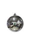 Gömbdísz műanyag 20cm ezüst fényes Karácsonyfa gömb