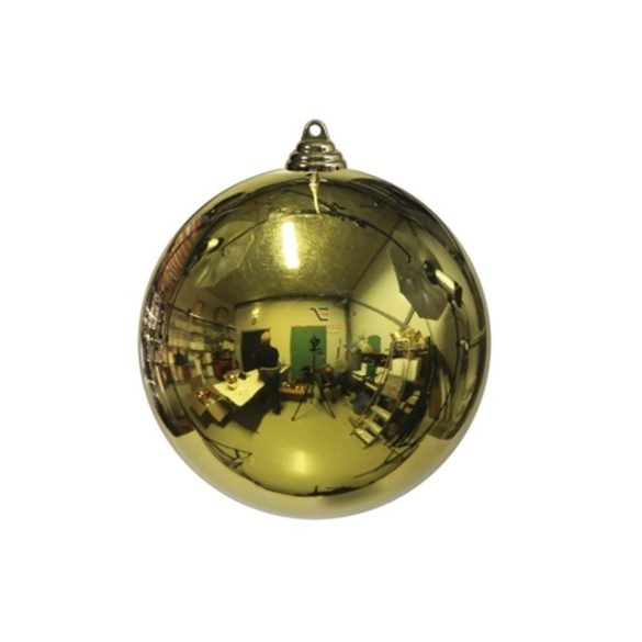 Gömbdísz műanyag 40cm arany fényes Karácsonyfa gömb