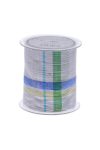 Szalag textil 100mmx10m kék,kockás - 235210011010