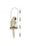 Kerti figura papagály akasztóval 29 cm 4 féle választható kivitel