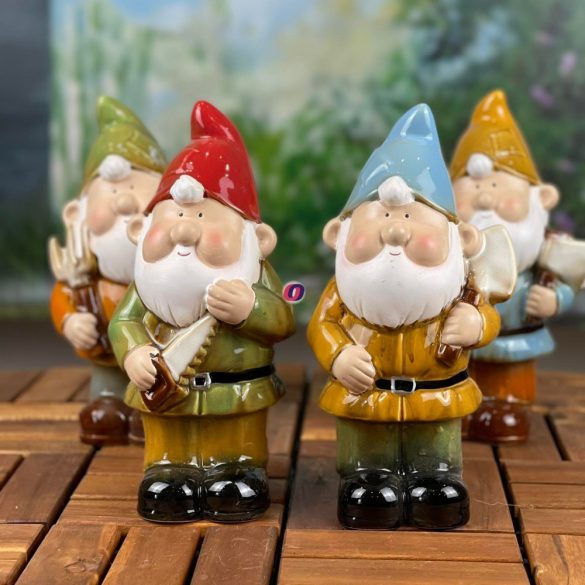 Prémium Kerti törpe figura kerámia 27 cm kültéri 4 féle választható kivitel