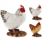 Prémium élethű kerti figura, tyúk 2 féle 19 cm 1db