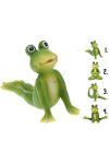 Jógázó béka figura variációk, 4 féle választható kivitel 1db 14 cm