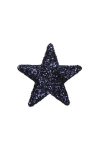 Csillag flitteres műanyag 50 cm kék flitteres karácsonyfadísz