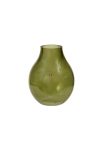 Váza kerek üveg 9,5x12 cm zöld